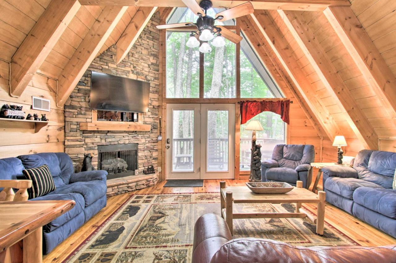 Willa A-Frame Cabin With Hot Tub Less Than 1 Mi To Ober Gatlinburg Zewnętrze zdjęcie